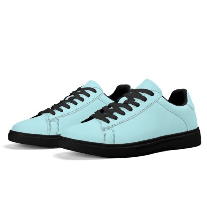 Leather Skateboard Shoes color mint - Image 10