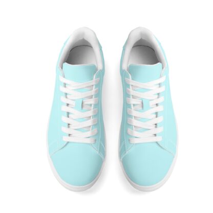 Leather Skateboard Shoes color mint - Image 6