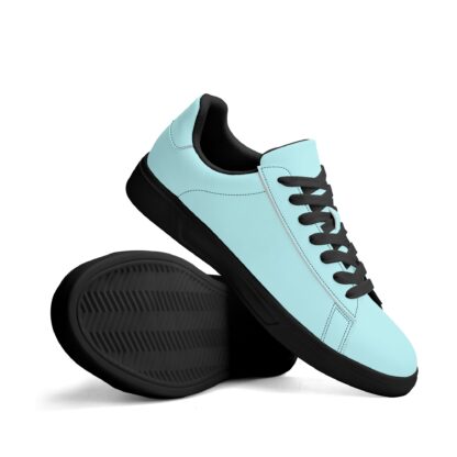 Leather Skateboard Shoes color mint - Image 17
