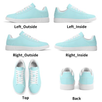 Leather Skateboard Shoes color mint - Image 9