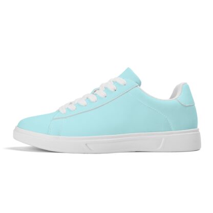 Leather Skateboard Shoes color mint - Image 2