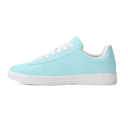 Leather Skateboard Shoes color mint - Image 4