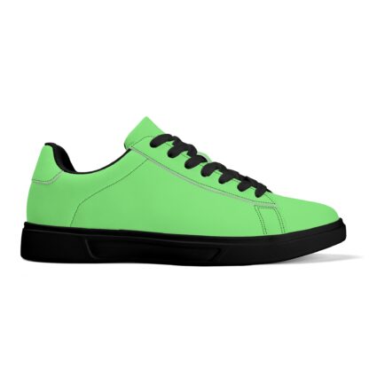 Leather Skateboard Shoes color mint - Image 14