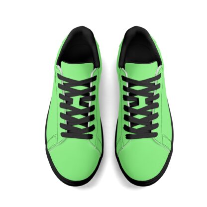 Leather Skateboard Shoes color mint - Image 15
