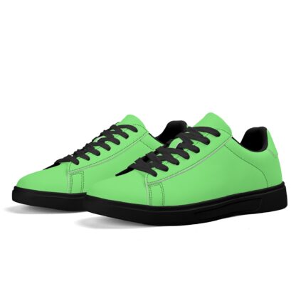Leather Skateboard Shoes color mint - Image 10
