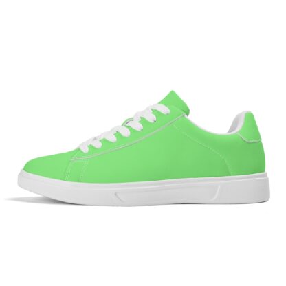 Leather Skateboard Shoes color mint - Image 2