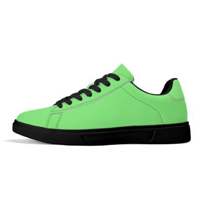 Leather Skateboard Shoes color mint - Image 11