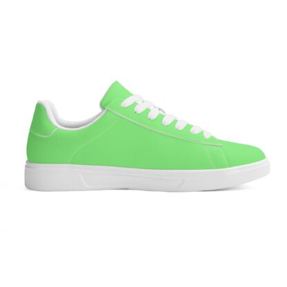 Leather Skateboard Shoes color mint - Image 3
