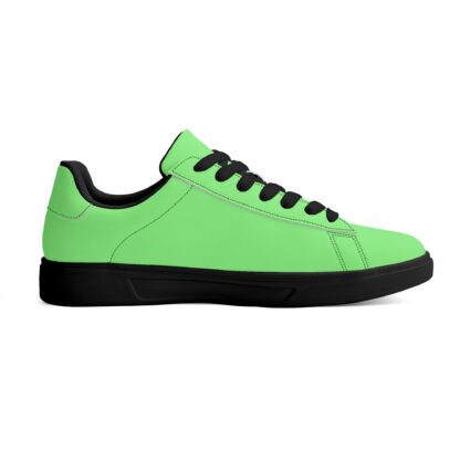 Leather Skateboard Shoes color mint - Image 12