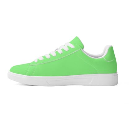 Leather Skateboard Shoes color mint - Image 4