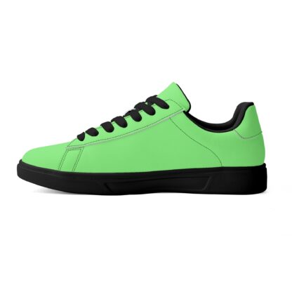 Leather Skateboard Shoes color mint - Image 13