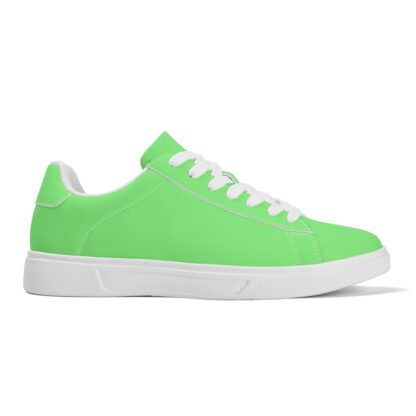 Leather Skateboard Shoes color mint - Image 5
